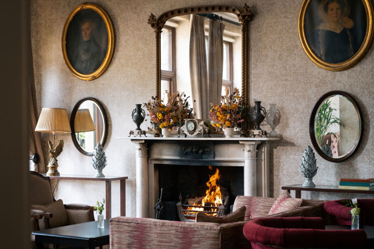 Christmas stocking and tree at Hand Picked Hotels